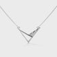 925 Sterling Silver Triangles Necklace