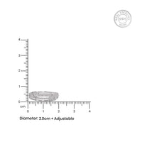 Elegant Silver Diamond Eternity Ring